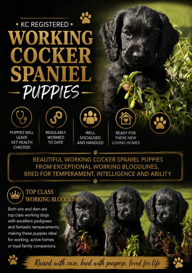 WORKING COCKER SPANIEL PUPPIES FOR SALE image 8